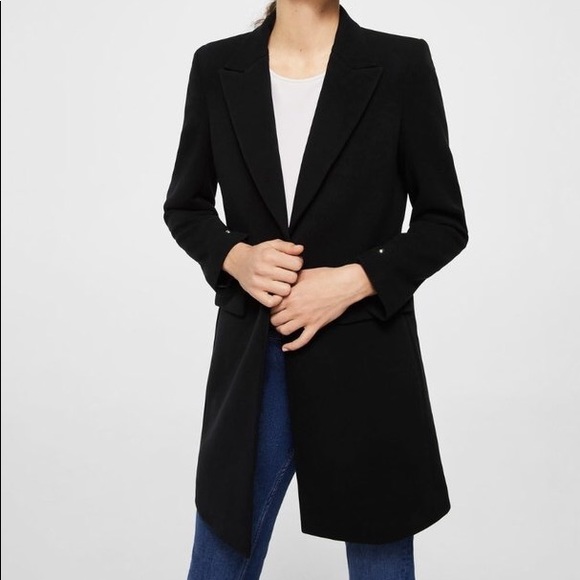 zara black coats womens